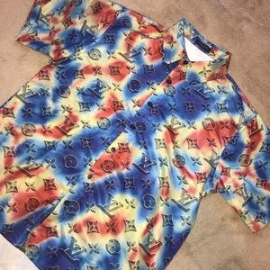 Authentic Louis Vuitton Monogram Button Up